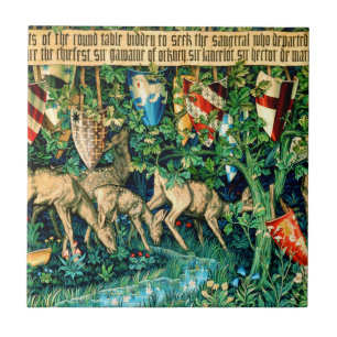 Azulejo Rey Medieval Arthur William Morris
