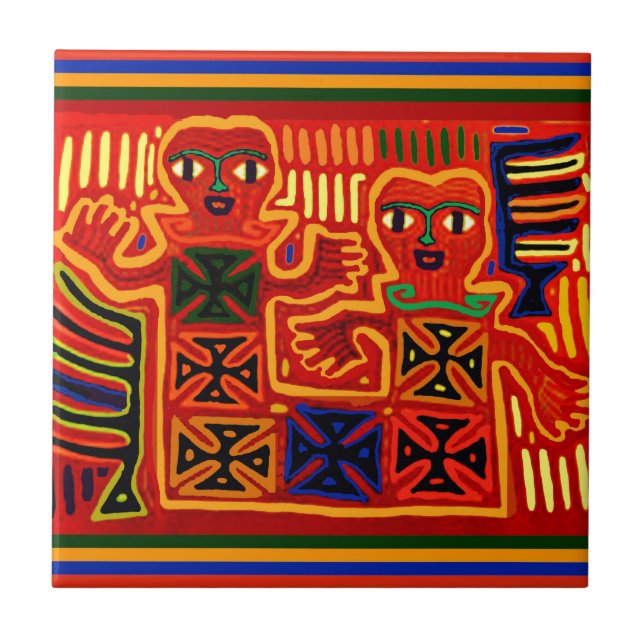 Azulejo Rey y Reina de la Tierra (Frente)