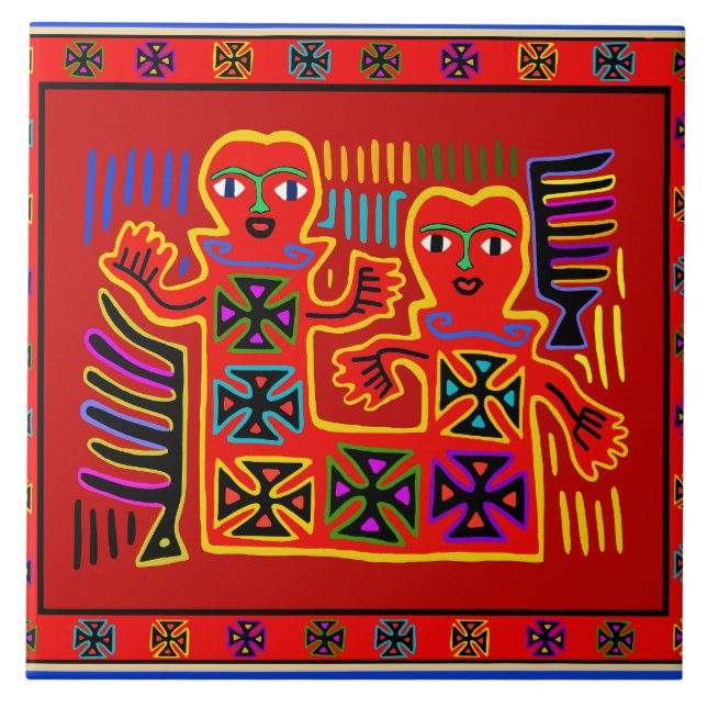 Azulejo Rey y Reina del Mundo (Frente)