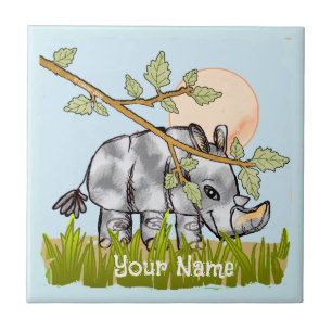 Azulejo Rhino Hiding