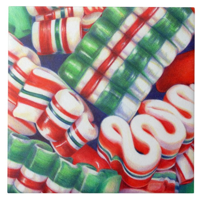 Azulejo RIBBON CANDY 6x6 Tile cerámico (Frente)