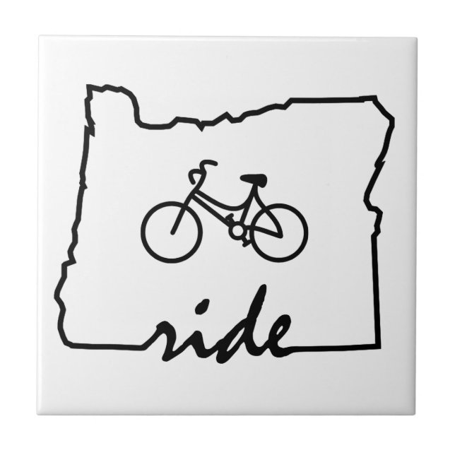 Azulejo Ride Oregon (Ciclismo) (Frente)