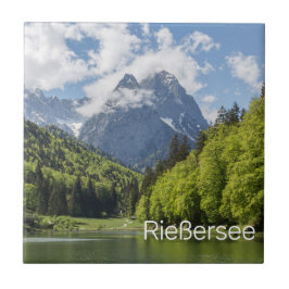 Azulejo Riessersee Alpes Garmisch Partenkirchen Bavaria