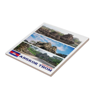 Azulejo Rif. KH Cambodia, Angkor Thom,