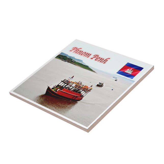 Azulejo Rif. KH Cambodia, Phnom Penh, (Lado)