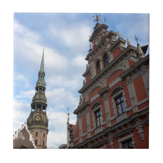 Azulejo Riga, Letonia (Frente)