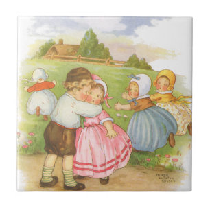Azulejo Rimas infantiles Vintage Georgie Porgie Mother Goo