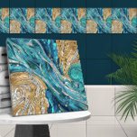 Azulejo Río Aquamarine Resumen Arte Mosaico<br><div class="desc">Río Aquamarine Resumen Arte Mosaico</div>
