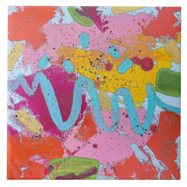 Azulejo Río Azul 6 x 6 Tile Cerámico (Frente)