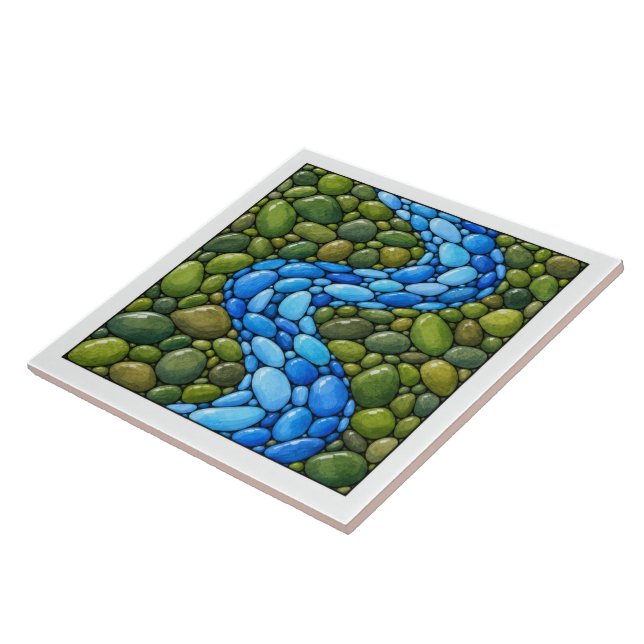 Azulejo Río de guijarros (Lado)