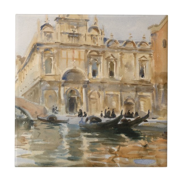 Azulejo Río dei Mendicanti, Venecia de John Singer Sargent (Frente)