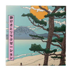 Azulejo Río japonés de calma y relajación.