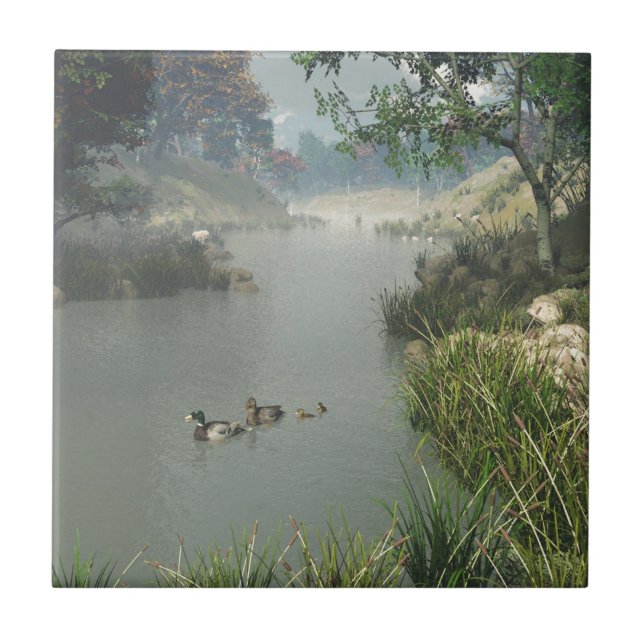 Azulejo Río perezoso (Frente)