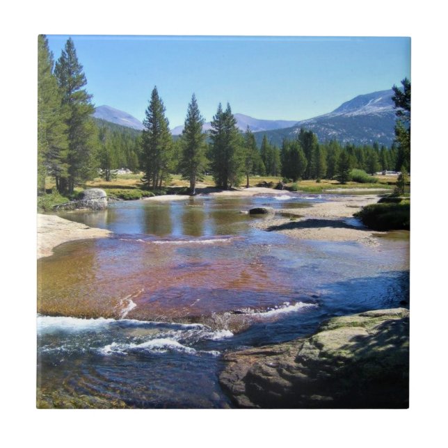 Azulejo Río Tuolumne en Tuolumne Meadows, Yosemite, CA (Frente)