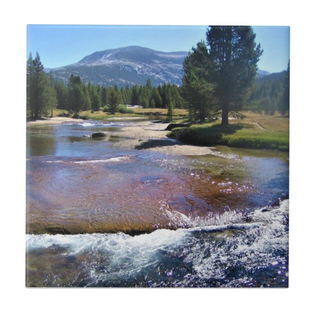 Azulejo Río Tuolumne en Tuolumne Meadows, Yosemite, CA (Frente)