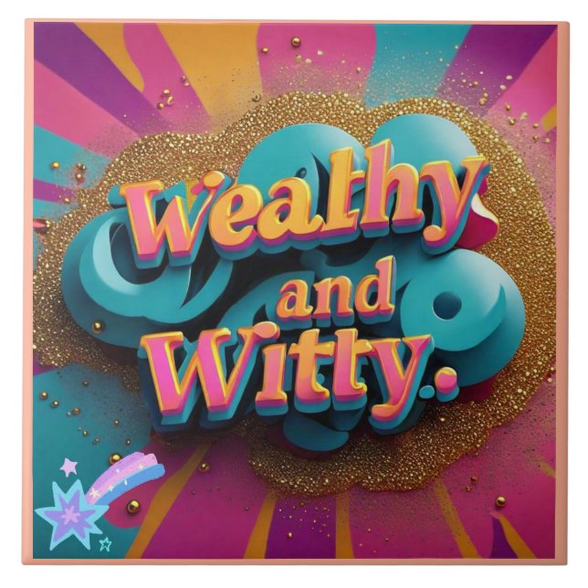 Azulejo "Riqueza y elegancia ingeniosa" (Frente)