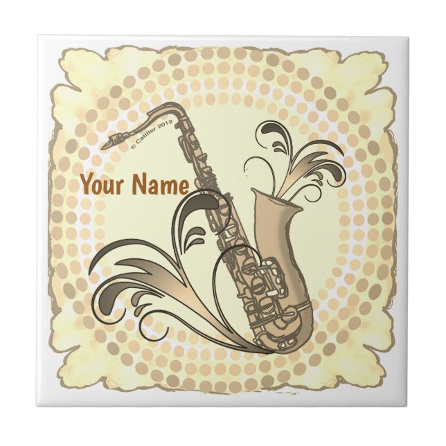 Azulejo Ritmo de Saxofón  (Frente)