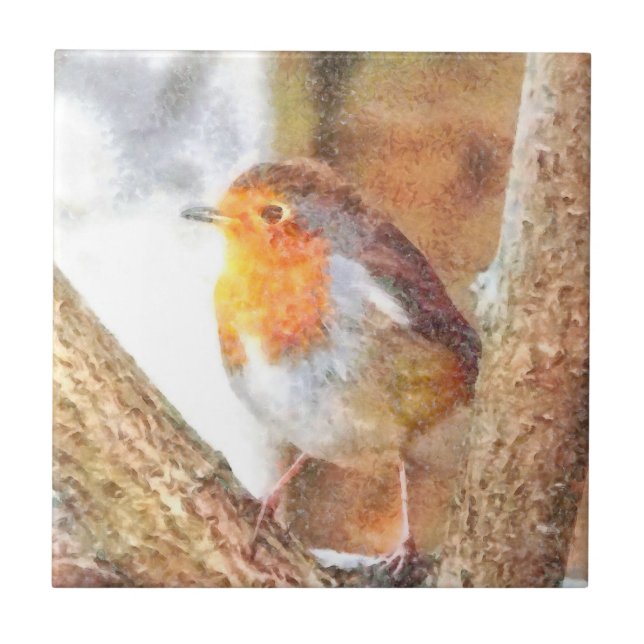 Azulejo Robin artístico Redmamé Perdido (Frente)
