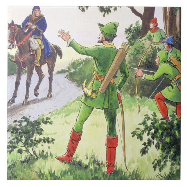Azulejo Robin Hood, de "píos en el pasado", publicado (Frente)
