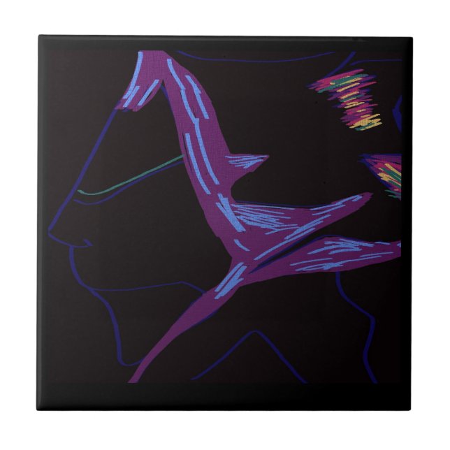 Azulejo Robot Character Ceramic Tile (Frente)