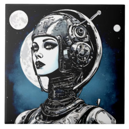 Azulejo Robot Woman VI