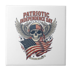 Azulejo Rociero de bandana patriótica Old Glory Música Roc
