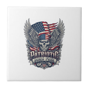 Azulejo Rociero de bandana patriótica Old Glory Música Roc
