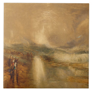 Azulejo Rockets y luces azules, 1855 (chromolitho)