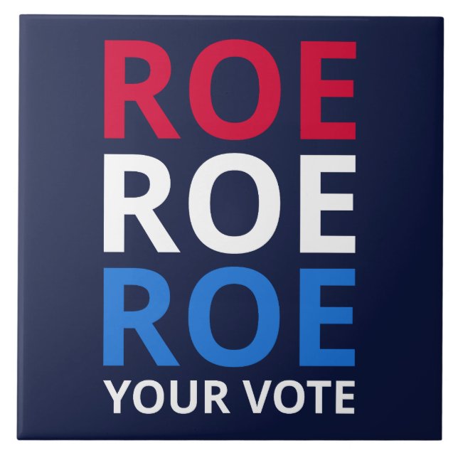 Azulejo Roe su voto (Frente)