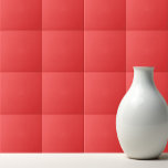 Azulejo Rojo de coral caliente fuerte<br><div class="desc">Diseño rojo de coral caliente sólido.</div>