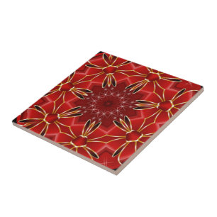 Azulejo Rojo festivo