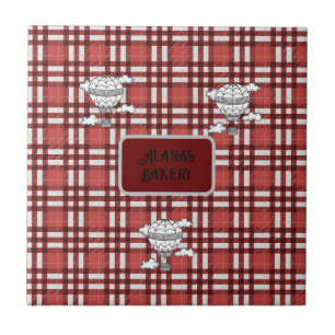 Azulejo Rojo y blanco