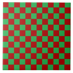 Azulejo Rojo y verde de verificación