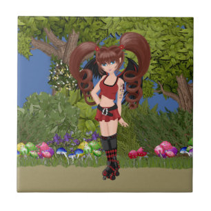Azulejo Roller Derby Anime Fairy Skin