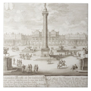 Azulejo Roma cuadrada de Trajan, 'de historis del einer de