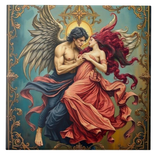Azulejo Romance divino (Frente)