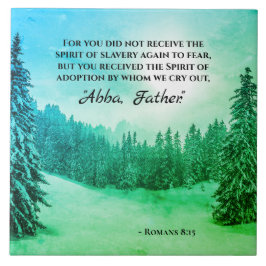 Azulejo Romanos 8:15 Gritamos "Padre Abba"