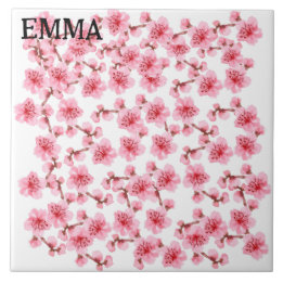 Azulejo Romantic pink Cherry blosson
