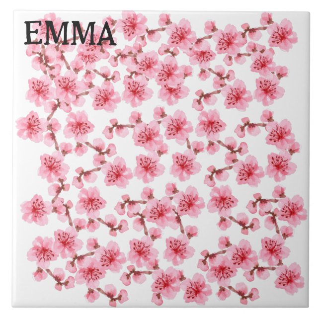 Azulejo Romantic pink Cherry blosson (Frente)