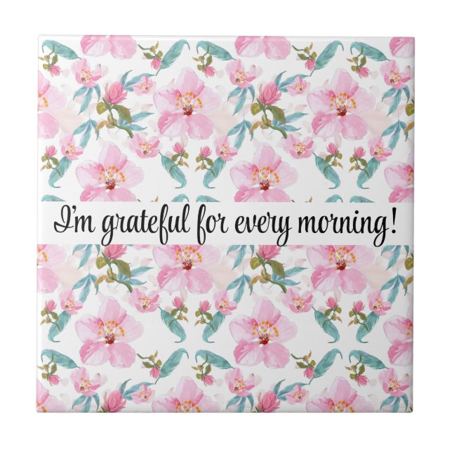 Azulejo Romantic sweet cherry Blossom art (Frente)