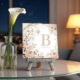 Azulejo Romantic Watercolor Floral Filigree Design 