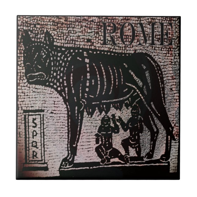 Azulejo Romulus y Remus (Frente)