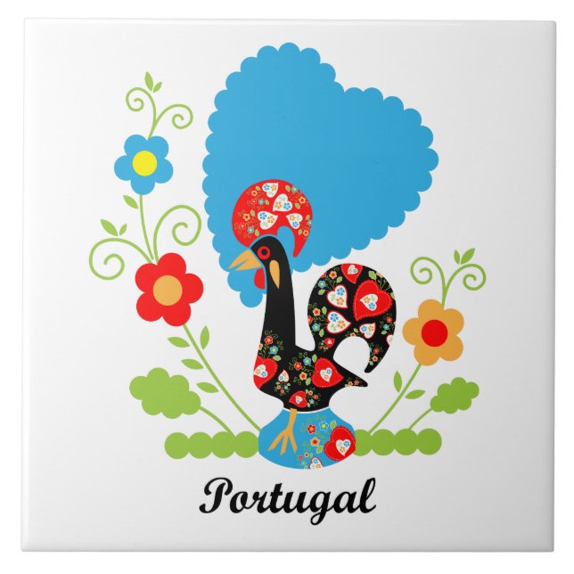 Azulejo Rooster de Portugal (Frente)