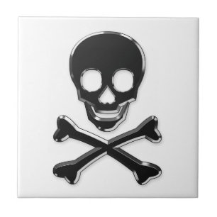 Azulejo Ropa metálica y huesos