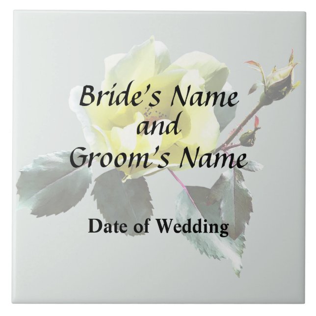 Azulejo Rosa amarilla delgada (Frente)