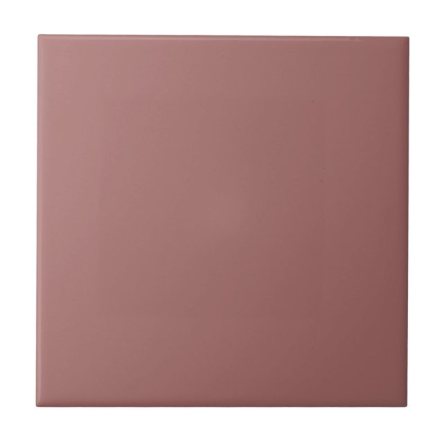 Azulejo Rosa Cocoa Moderna Color Sólido Plano (Frente)