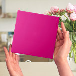 Azulejo Rosa de la llanura de Fuchsia mexicana brillante<br><div class="desc">Esto es una impresión. No está indicado para uso al aire libre. Le sugerimos que solicite una ficha para revisarla antes de realizar un pedido grande. Esta es una baldosa de diseño de bonito que va con cada esquema de color. Se puede usar como una pared de azulejos para resaltar...</div>