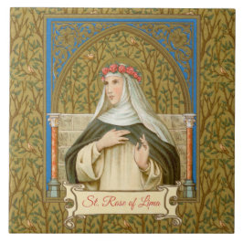 Azulejo Rosa de Lima (BK 020)