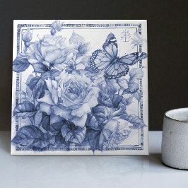 Azulejo Rosa Delft Wall Decoración Art Nouveau