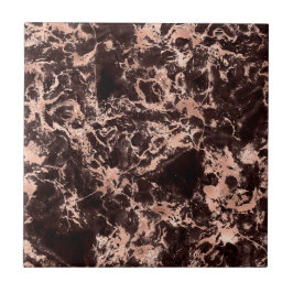 Azulejo Rosa Dorado Mármol Negro Moderno Chic Elegante